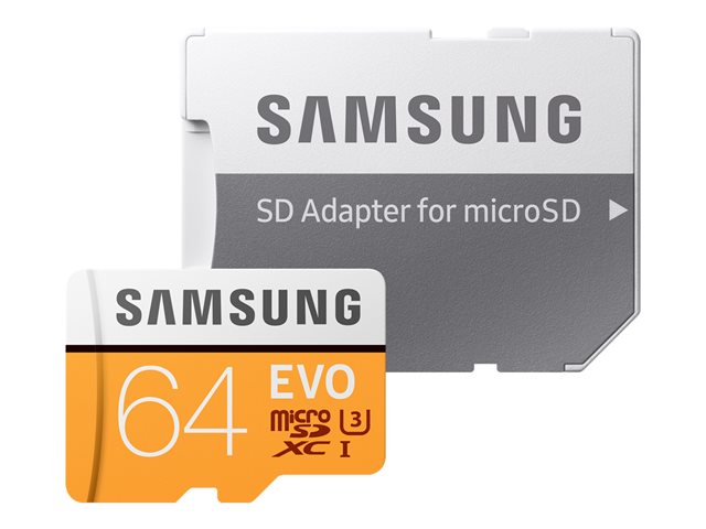 Bekijk afbeelding 2 van SAMSUNG microSD Evo 64GB Class10 upto 95MB/s incl adapter